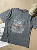 现货 THS-限时 巴黎家 情侣款 高街腔调夜景数码印花乘以染色水洗做旧T恤 QH458 商品缩略图2