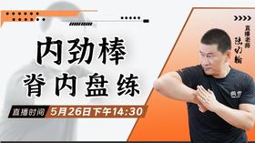 【5月26日】内劲棒（脊内盘练） ——功夫课堂
