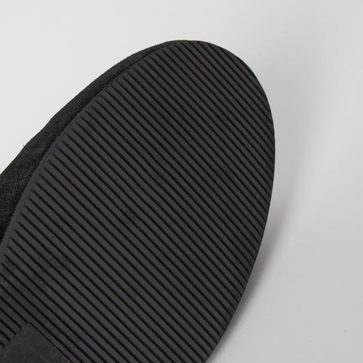 ROMI STUDIO织物面料和绒面牛皮黑色复古经典德训鞋 RWCLP32792 商品图4