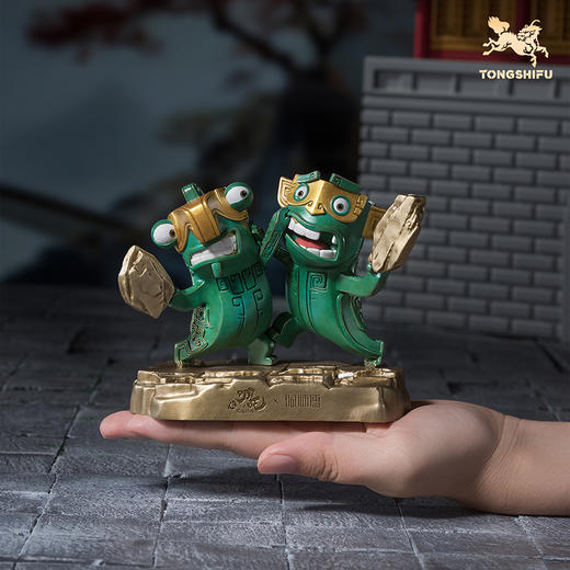 铜师傅 正版授权《哪吒之魔童闹海》互殴结界兽 潮玩铜摆件 哪吒周边 商品图4