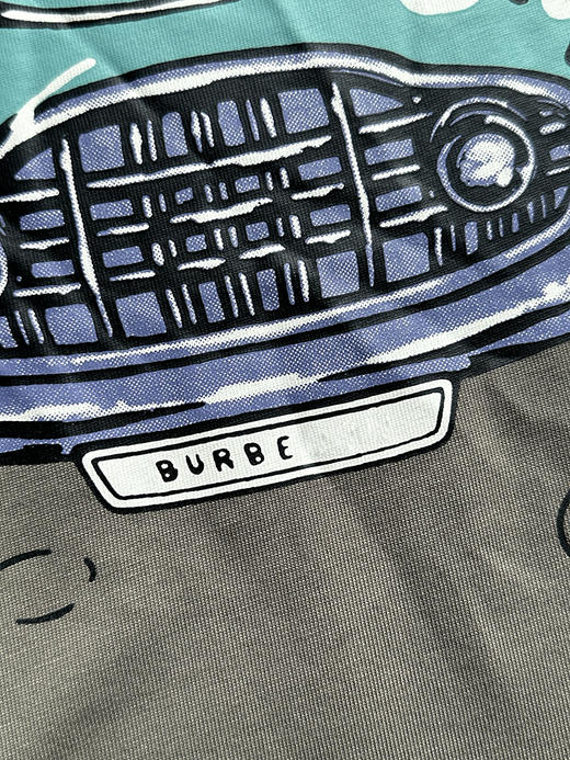 现货 THS-限时 B家 情侣款 骑士徽标汽车印花 2色 QH459 商品图7