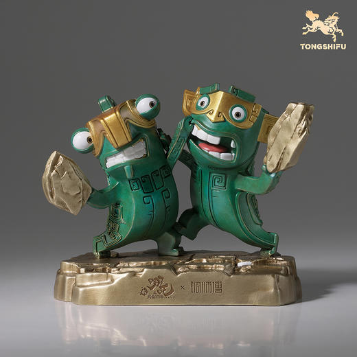 铜师傅 正版授权《哪吒之魔童闹海》互殴结界兽 潮玩铜摆件 哪吒周边 商品图3