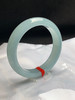 620044，57.6圈口，冰蓝正圈平安镯，蓝水料，静谧天空蓝，冰润有光感，上手有意境 商品缩略图1