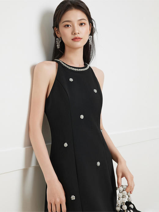 IEF/爱依服2025裙子夏季 法式淑女名媛风气质感百搭显瘦背心裙N40836 商品图2