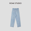 ROMI STUDIO 简约复古环保洗水  棉质浅蓝直筒牛仔裤 RWCSXD2857 商品缩略图2