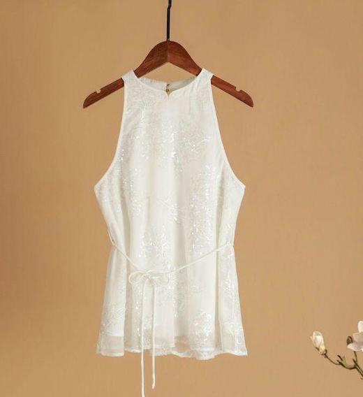 烟雨朦胧.珠片刺绣中式上衣 商品图0