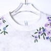 T3606夏季高级感新款男士简约刺绣花卉短袖T恤百搭宽松国潮圆领上衣 商品缩略图2