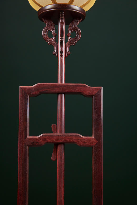 红桥红  家具严选  缅甸花梨（大果紫檀）/小叶紫檀/大红酸枝/紫光檀【嘉木堂升降式灯台 宫灯】 商品图9
