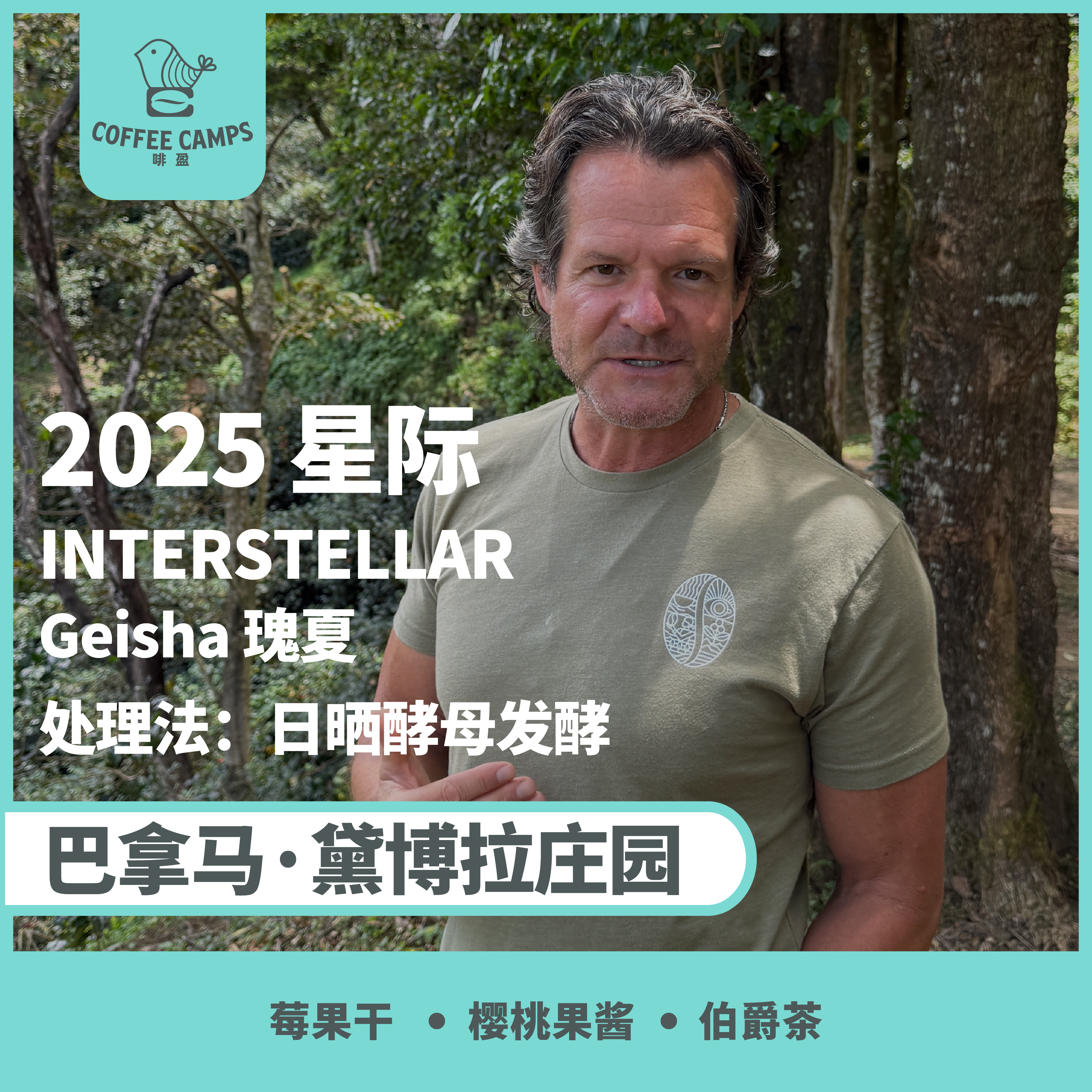 25产季 巴拿马 黛博拉 Finca Deborah 星际 INTERSTELLAR 瑰夏 日晒酵母发酵（生豆）空运批次