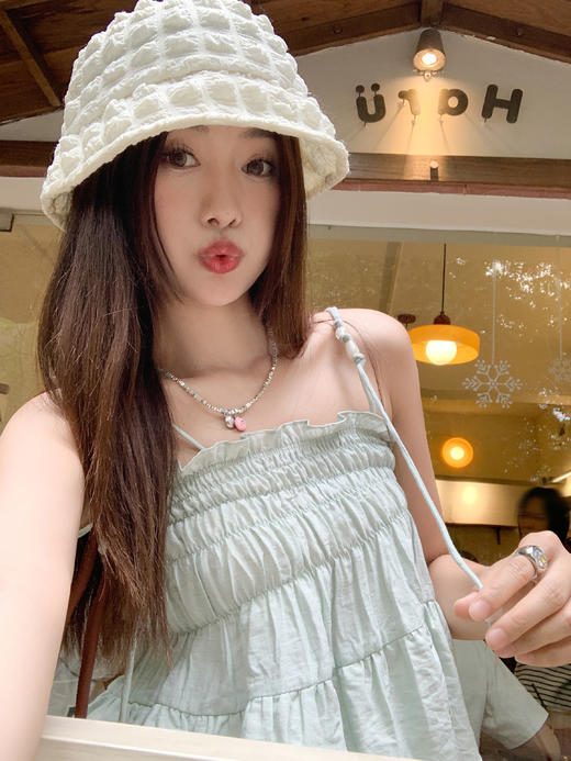 <曾小咸推荐> 绿色吊带背心  商品图9