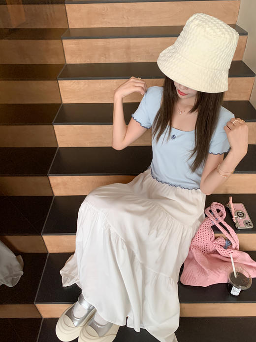 <曾小咸推荐>现货秒杀！最后一波 ！抢到赚到！木耳边抽绳短袖 日常109.99 立减60 秒杀49.99！ 商品图11