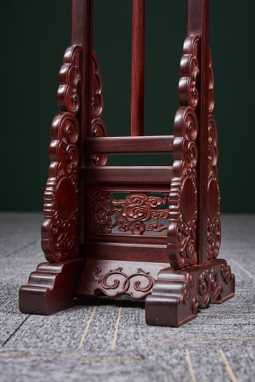 红桥红  家具严选  缅甸花梨（大果紫檀）/小叶紫檀/大红酸枝/紫光檀【嘉木堂升降式灯台 宫灯】 商品图10