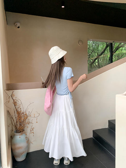 <曾小咸推荐>现货秒杀！最后一波 ！抢到赚到！木耳边抽绳短袖 日常109.99 立减60 秒杀49.99！ 商品图9