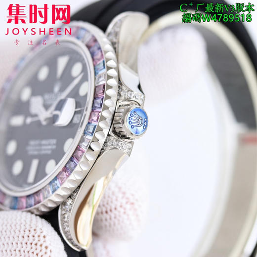 劳力士 ROLEX 游艇名仕系列T型冰糖钻糖果钻，珠宝级镶嵌天然钻石工艺42mm 彩虹游艇 男士腕表 商品图4
