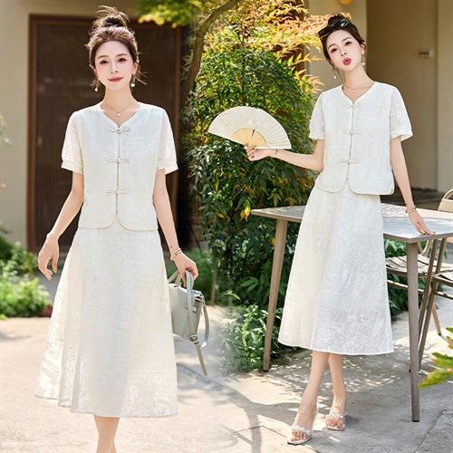 新中式国风改良旗袍夏季2025新款小个子气质独特连衣裙XXL3117 商品图2