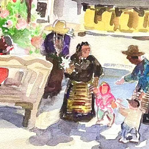 艺术家龚玉展览作品 “拉康寺” 装饰画 客厅书房 醍醐《高顶澄烟霞》上海个展 商品图2