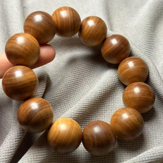 【青山特惠】2.0*12颗印度迈索尔正区黑肉级老山檀手串 L21 商品图5