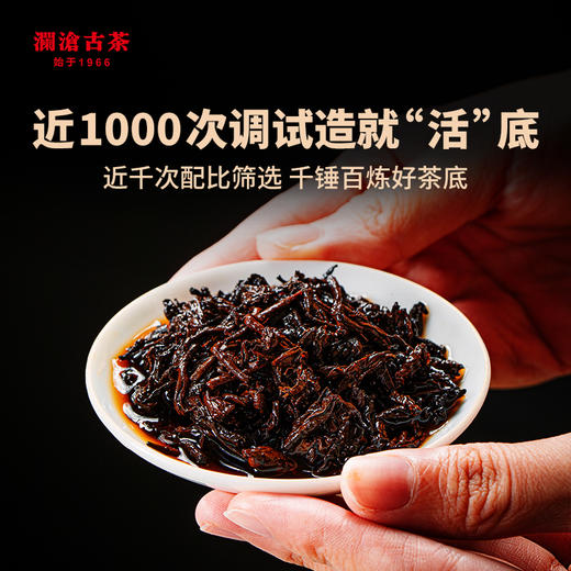 澜沧古茶2022年0085小砖熟茶高货景迈古树茶100g 商品图3