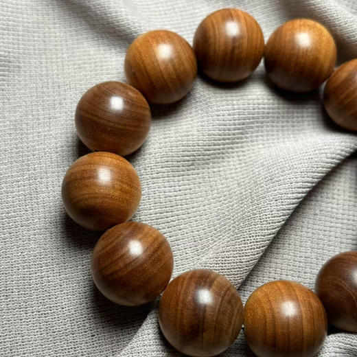 【青山特惠】2.0*12颗印度迈索尔正区黑肉级老山檀手串 L21 商品图1