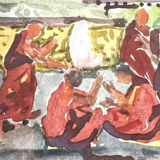 【已蒙收藏】艺术家龚玉展览作品 “辩经”  装饰画 客厅书房 醍醐《高顶澄烟霞》上海个展 商品图3