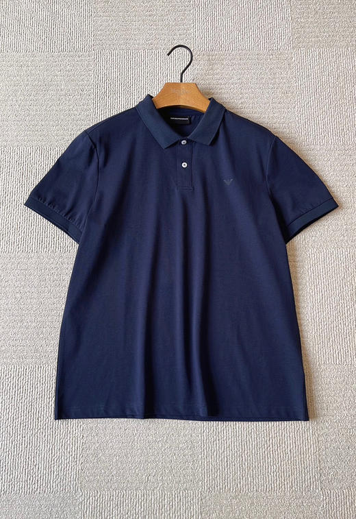 525-1 仅剩M亏清不退换 父爱如“衫”  EA纯圆正 商务休闲 男士翻领polo衫 新面料polo短袖 商品图5