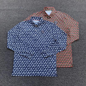 正品日单and per se 男款高尔夫长袖体恤。
深蓝色M L LL 绿红L LL 各几件
M 胸围104，L 胸围108，LL 胸围112