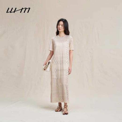 2楼素然光泽针织布印花系带连衣裙吊牌价1650 商品图4
