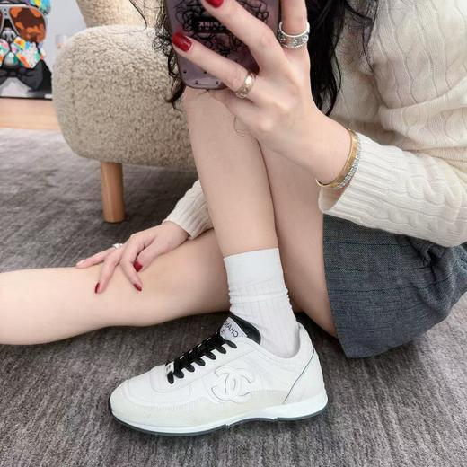 香奈儿25A最新款 熊猫配色 小白鞋 休闲 运动鞋 （HC） 商品图7