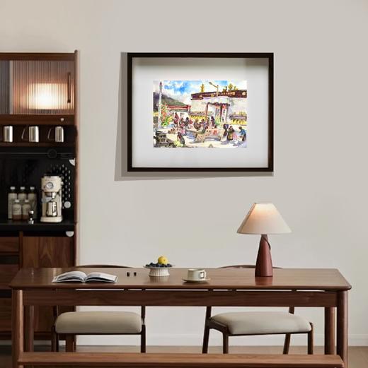 艺术家龚玉展览作品 “拉康寺” 装饰画 客厅书房 醍醐《高顶澄烟霞》上海个展 商品图4