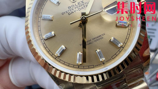 QF配重版 香槟金面 劳力士星期日历型系列 日志36mm 商品图2