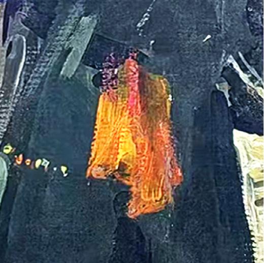 艺术家龚玉展览作品 “毡房前” 装饰画 客厅书房 醍醐《高顶澄烟霞》上海个展 商品图3