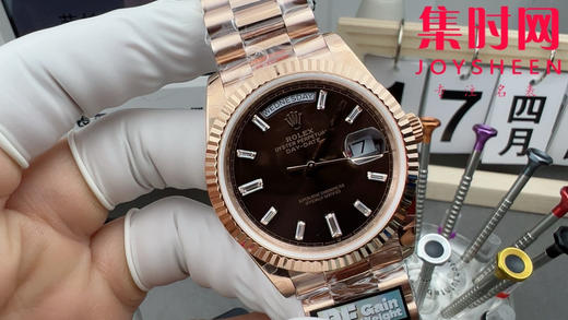 QF配重版 咖啡面 劳力士星期日历型系列 日志40mm 商品图0