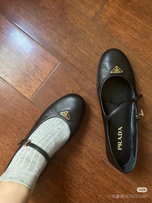 女款圓頭三角標芭蕾舞鞋P00 商品图2