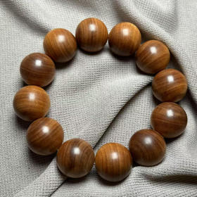 【青山特惠】2.0*12颗印度迈索尔正区黑肉级老山檀手串 L21