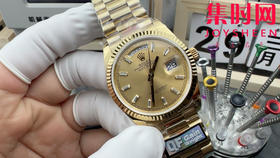 QF配重版 香槟金面 劳力士星期日历型系列 日志36mm