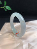 620051，55.5冰底正圈手镯，冰透纯净，种老有光感，一截带清新甜绿底，有颗特色洒金 商品缩略图3