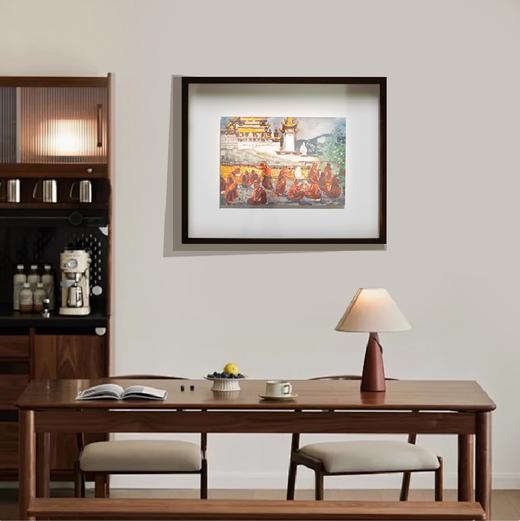 【已蒙收藏】艺术家龚玉展览作品 “辩经”  装饰画 客厅书房 醍醐《高顶澄烟霞》上海个展 商品图4