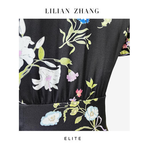 E“定制”——静奢风———盖茨比庄园——法式风情印花茶歇裙 2501047 商品图2