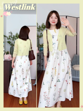 这条碎花裙是吃温柔长大的吧！