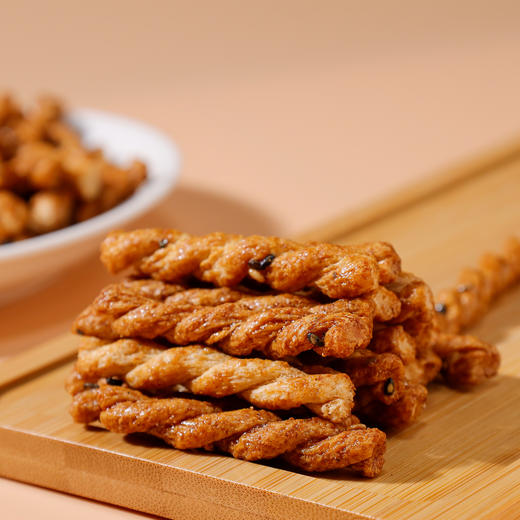 巴东鄂有好货天子岩土家苕麻花香辣海苔黑糖三口味150gx3瓶 商品图1