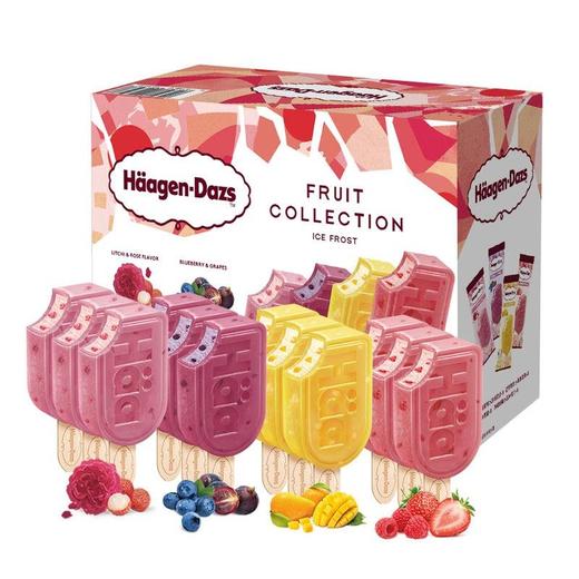 【悦惠精选】哈根达斯水果雪泥系列12支900g 商品图0