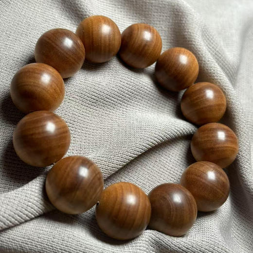 【青山特惠】2.0*12颗印度迈索尔正区黑肉级老山檀手串 L21 商品图3