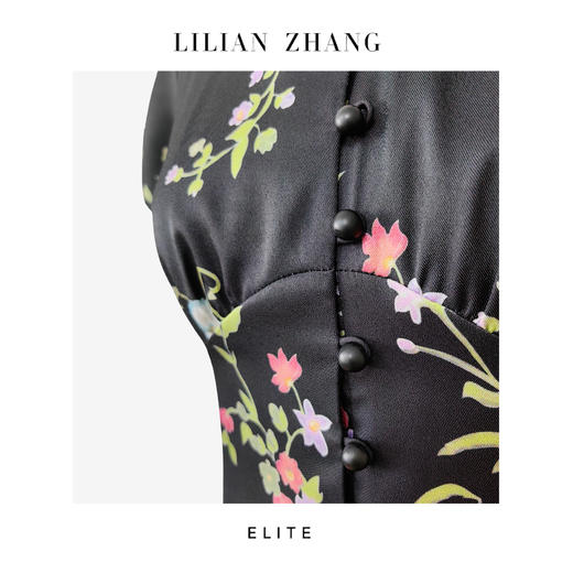 E“定制”——静奢风———盖茨比庄园——法式风情印花茶歇裙 2501047 商品图1