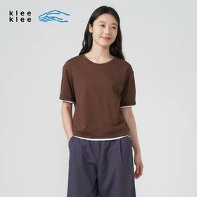 2楼素然环保棉轻薄针织布宽松T恤吊牌价595