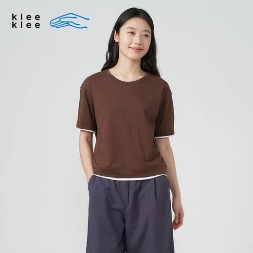 2楼素然环保棉轻薄针织布宽松T恤吊牌价595 商品图0