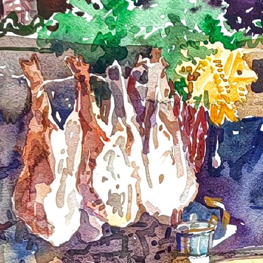 艺术家龚玉展览作品 “丰年小院” 装饰画 客厅书房 醍醐《高顶澄烟霞》上海个展 商品图1