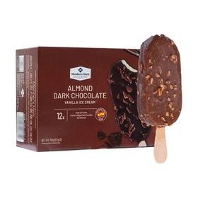 【悦惠精选】MM扁桃仁黑巧克力脆皮香草味冰淇淋756g