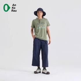 2楼素然防泼水薄尼龙八分直筒裤吊牌价1450