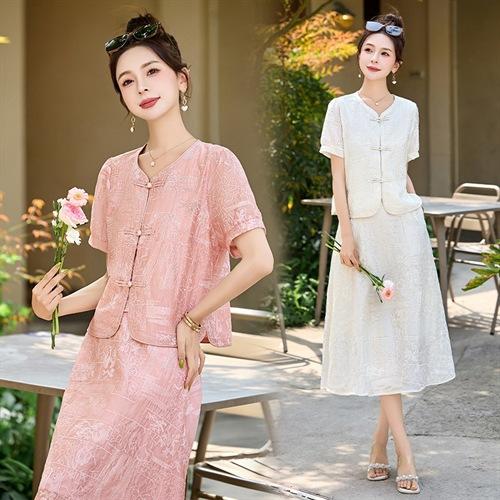 新中式国风改良旗袍夏季2025新款小个子气质独特连衣裙XXL3117 商品图0