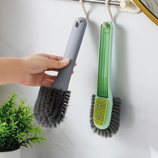 主播推荐 多功能五面鞋刷 麂皮绒面 普通鞋面 通用鞋刷 洗鞋无死角去污刷鞋软毛不伤鞋双刷头 商品图2